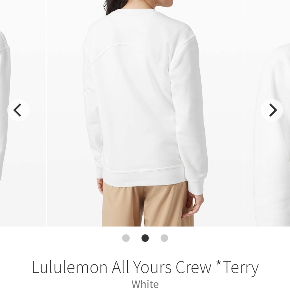 Lululemon All Yours Crew Terry - Picture 3 of 9